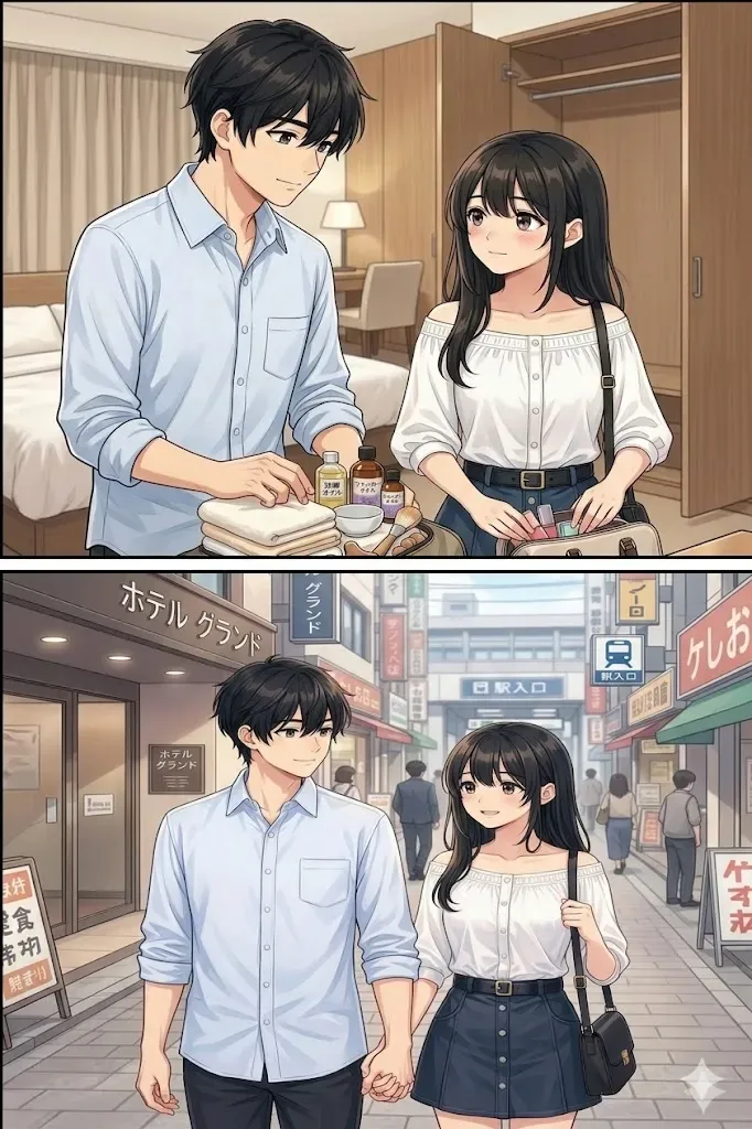 身支度、お見送り