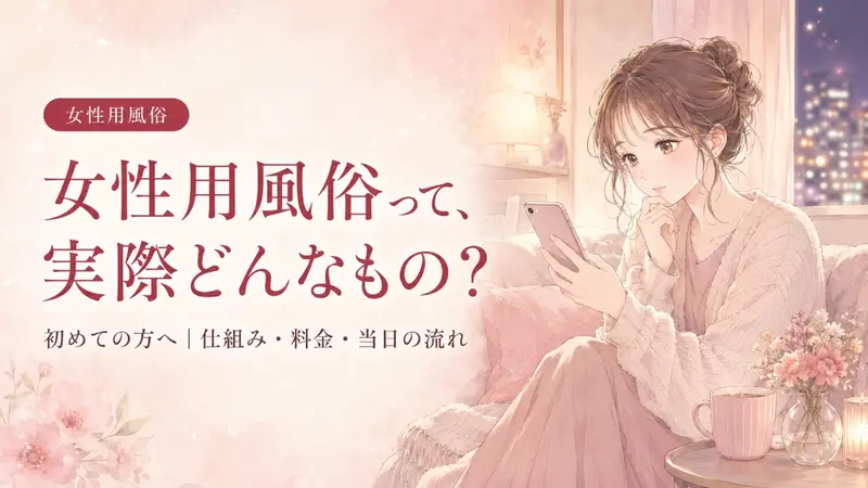 女性用風俗とは?仕組み・料金の相場・当日の流れを初めての方向けに解説